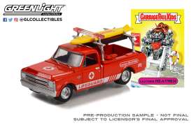 Chevrolet  - Silverado 2021 red/white - 1:64 - GreenLight - 54070C - gl54070C | Toms Modelautos