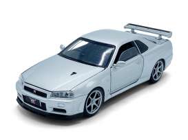 Nissan  - GT-R34 silver - 1:32 - Tayumo - 32115012 - tay32115012 | Toms Modelautos