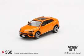 Lamborghini  - Urus orange - 1:64 - Mini GT - 00360-L - MGT00360lhd | Toms Modelautos