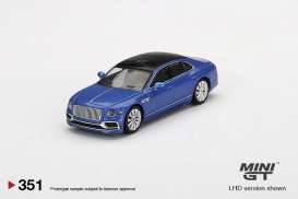 Bentley  - Flying Spur blue/black - 1:64 - Mini GT - 00351-R - MGT00351rhd | Toms Modelautos