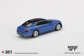 Bentley  - Flying Spur blue/black - 1:64 - Mini GT - 00351-R - MGT00351rhd | Toms Modelautos