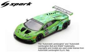 Lamborghini  - Huracán GT3 Evo 1981 green - 1:18 - Spark - 18s527 - spa18s527 | Toms Modelautos