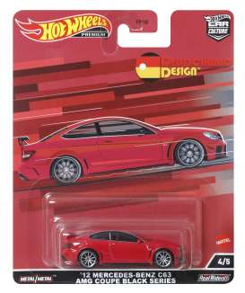Mercedes Benz  - C63 AMG Coupe black series 2012 red - 1:64 - Hotwheels - HCJ79 - hwmvHCJ79 | Toms Modelautos