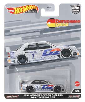 Mercedes Benz  - C-Class DTM Touring D2 #7 1994 silver - 1:64 - Hotwheels - HCJ80 - hwmvHCJ80 | Toms Modelautos