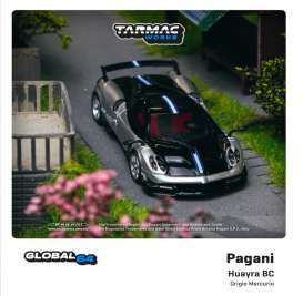 Pagani  - Huayra 2020 grey/black - 1:64 - Tarmac - T64G-TL014-SL - TC-T64G-TL014-SL | Toms Modelautos