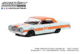 Chevrolet  - Impala SS 1964 blue/orange - 1:64 - GreenLight - 41150A - gl41150A | Toms Modelautos