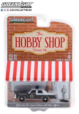 Ford  - LTD Crown 1990 black - 1:64 - GreenLight - 97140D - gl97140D | Toms Modelautos