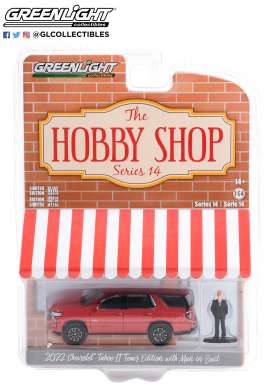 Chevrolet  - Tahoe 2022 red - 1:64 - GreenLight - 97140F - gl97140F | Toms Modelautos