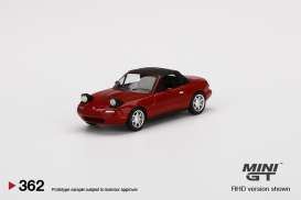 Mazda  - Mazda Miata MX-5 NA red - 1:64 - Mini GT - 00362-R - MGT00362rhd | Toms Modelautos