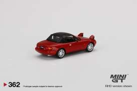 Mazda  - Mazda Miata MX-5 NA red - 1:64 - Mini GT - 00362-R - MGT00362rhd | Toms Modelautos