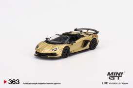 Lamborghini  - Aventador SVJ Roadster gold - 1:64 - Mini GT - 00363-R - MGT00363rhd | Toms Modelautos