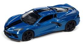 Chevrolet  - Corvette 2020 blue - 1:64 - Auto World - SP103B - AWSP103B | Toms Modelautos