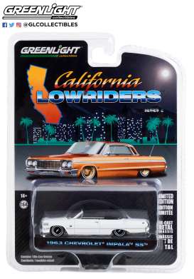 Chevrolet  - Impala SS 1964 white - 1:64 - GreenLight - 63030C - gl63030C | Toms Modelautos