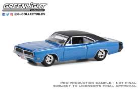Dodge - Charger 1969 blue/black - 1:64 - GreenLight - 37270B - gl37270B | Toms Modelautos Dodge - Charger 1969 blue/black - 1:64 - GreenLight - 37270B - gl37270B | Toms Modelautos