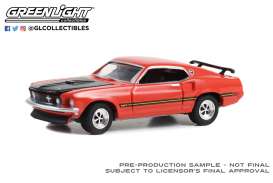 Ford - Mustang 1969 red/black - 1:64 - GreenLight - 37270C - gl37270C | Toms Modelautos Ford - Mustang 1969 red/black - 1:64 - GreenLight - 37270C - gl37270C | Toms Modelautos