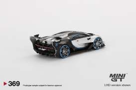 Bugatti  - Vision Gran Turismo 2021 silver/black - 1:64 - Mini GT - 00369-L - MGT00369lhd | Toms Modelautos