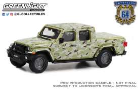 Jeep  - Gladiator 2022 army camouflage - 1:64 - GreenLight - 61030F - gl61030F | Toms Modelautos