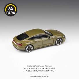 Audi  - E-Tron GT green - 1:64 - Para64 - 55334L - pa55334L | Toms Modelautos
