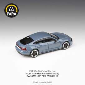 Audi  - E-Tron GT grey-blue - 1:64 - Para64 - 65333R - pa65333R | Toms Modelautos
