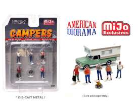 Figures  - Campers 2022  - 1:64 - American Diorama - 76489 - AD76489 | Toms Modelautos