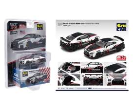 Nissan  - GT-R R35 Nismo 2020  white/black/red - 1:64 - Era - ESPMJ004B - EraESPMJ004B | Toms Modelautos