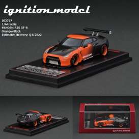 Nissan  - Pandem R35 GT-R 2022 orange/black - 1:64 - Ignition - IG2767 - IG2767 | Toms Modelautos