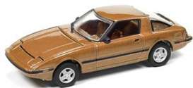 Mazda  - RX7 1981 gold - 1:64 - Johnny Lightning - SP191B - JLSP191B | Toms Modelautos