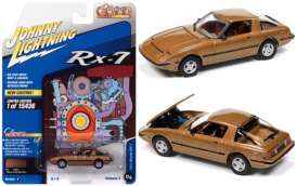 Mazda  - RX7 1981 gold - 1:64 - Johnny Lightning - SP191B - JLSP191B | Toms Modelautos