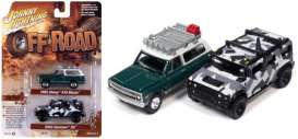 Chevrolet Hummer - 2-pack 1969 green/white/grey - 1:64 - Johnny Lightning - SP220B - JLSP220B | Toms Modelautos