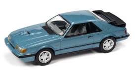 Ford Mustang - SVO 1986 blue - 1:64 - Johnny Lightning - SP247A - JLSP247A | Toms Modelautos