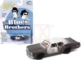 Dodge  - Blues Brothers Monaco 1974 black/white - 1:64 - Johnny Lightning - SP215 - JLSP215 | Toms Modelautos