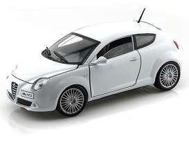 Alfa Romeo  - Mito white - 1:24 - Motor Max - 73371w - mmax73371w | Toms Modelautos