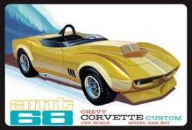 Chevrolet Corvette - Custom 1968 gold - 1:25 - AMT - s1236 - amts1236 | Toms Modelautos