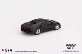 Bugatti  - Chiron Super Sport 300 2020 matt black - 1:64 - Mini GT - 00374-L - MGT00374lhd | Toms Modelautos