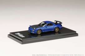 Mazda  - RX-7 blue - 1:64 - Hobby Japan - HJ643007BBL - HJ643007BBL | Toms Modelautos