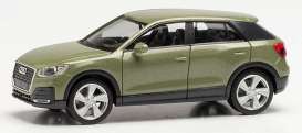 Audi  - Q2 green metallic - 1:87 - Herpa - H038676-004 - herpa038676-004 | Toms Modelautos