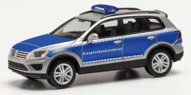 Volkswagen  - Touareg blue/silver - 1:87 - Herpa - H096669 - herpa096669 | Toms Modelautos