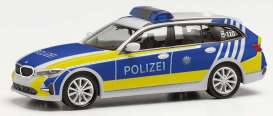 BMW  - 3 Touring blue/yellow - 1:87 - Herpa - H097000 - herpa097000 | Toms Modelautos