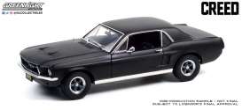 Ford  - Mustang 1967 matte black - 1:18 - GreenLight - 13611 - gl13611 | Toms Modelautos