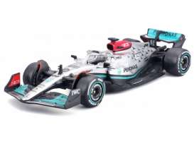 Mercedes Benz Petronas - W13E turquoise/silver/black - 1:43 - Bburago - 38065H - bura38065H | Toms Modelautos