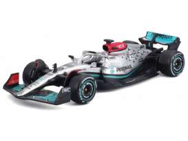 Mercedes Benz Petronas - W13E turquoise/silver/black - 1:43 - Bburago - 38065R - bura38065R | Toms Modelautos