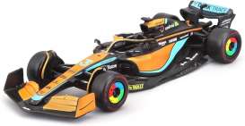 McLaren  - MCL36 2022 orange/blue - 1:43 - Bburago - 38063R - bura38063R | Toms Modelautos