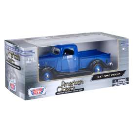 Ford  - pick-up 1937 blue - 1:24 - Motor Max - 73233 - mmax73233b | Toms Modelautos