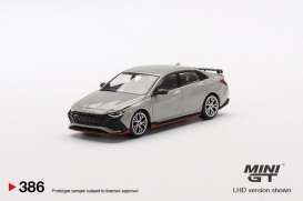 Hyundai  - Elantra grey - 1:64 - Mini GT - 00386-L - MGT00386lhd | Toms Modelautos