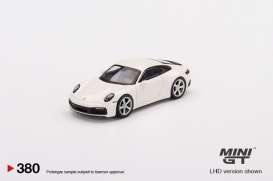 Porsche  - 911 white - 1:64 - Mini GT - 00380-L - MGT00380lhd | Toms Modelautos