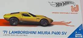 Lamborghini  - Miura P400 SV 1971 yellow/gold - 1:64 - Hotwheels - FXB06-T911 - hwmvFXB06 | Toms Modelautos