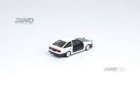 Toyota  - Sprinter Trueno AE86 white/green/black - 1:64 - Inno Models - in64-AE86T-TK - in64AE86T-TK | Toms Modelautos