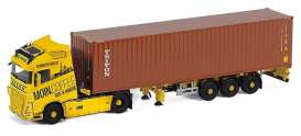 Volvo  - FH yellow/brown - 1:87 - Herpa - H071673 - herpa071673 | Toms Modelautos