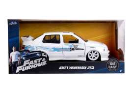 Volkswagen  - Jetta A3 F&F 1995 white/blue - 1:24 - Jada Toys - 99591 - jada99591 | Toms Modelautos