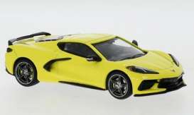 Chevrolet  - Corvette 2020 yellow - 1:43 - IXO Models - MOC315 - ixMOC315 | Toms Modelautos
